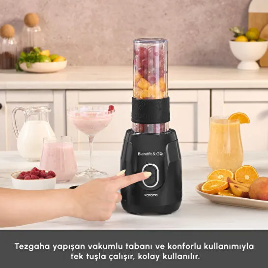 Karaca Blendfit Go Personal Kişisel Smoothie Blender Black