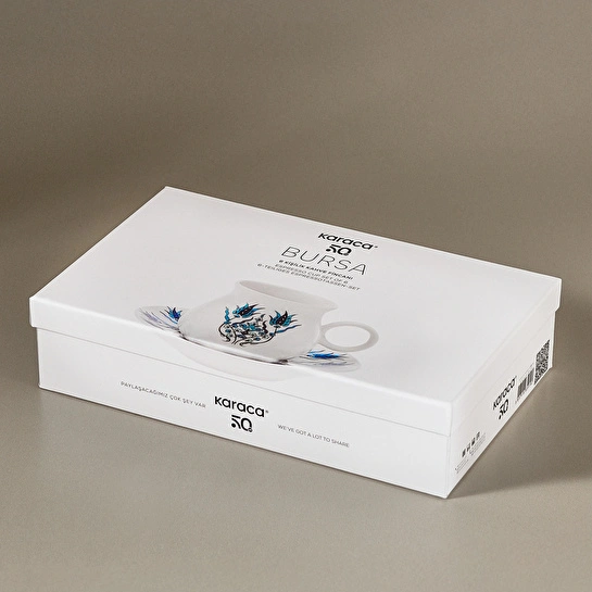 Karaca Bursa 6 Kişilik Kahve Fincanı Takımı 90 ml