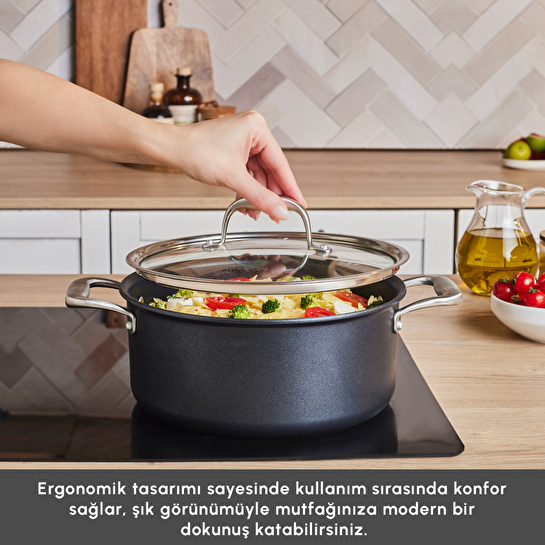 Karaca Biodiamond Pro İndüksiyon Tabanlı Tencere 24 Cm