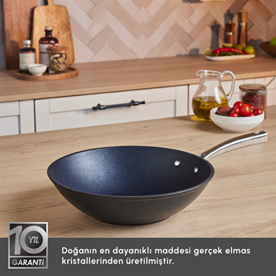 Karaca Biodiamond Pro İndüksiyon Tabanlı Wok Tava 28 Cm