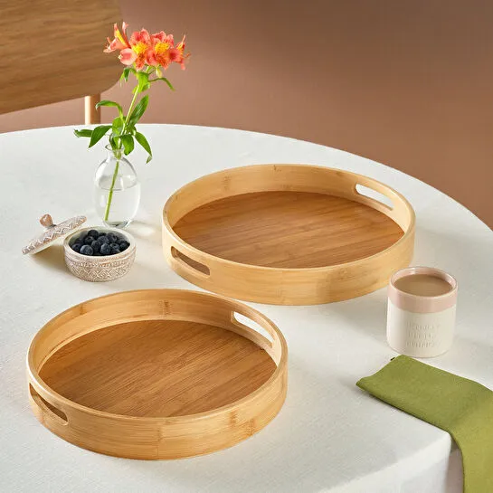 Karaca Storm 2'li Bambu Tepsi