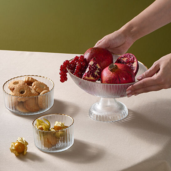 Karaca Pierre 3 Parça Cam İkram Seti