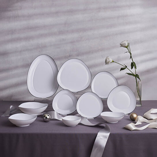 Karaca Agata Opal Cam Pasta Tabağı 20 Cm