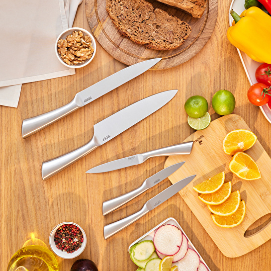 Karaca Retroway 6 Parça Bıçak Seti Silver