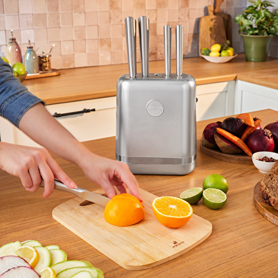 Karaca Retroway 6 Parça Bıçak Seti Silver