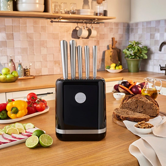 Karaca Retroway 6 Parça Bıçak Seti Siyah