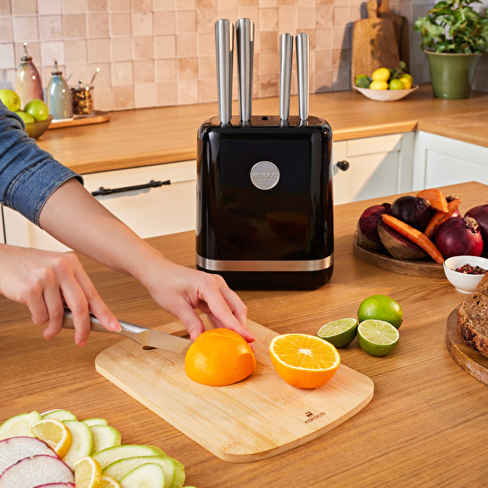 Karaca Retroway 6 Parça Bıçak Seti Siyah