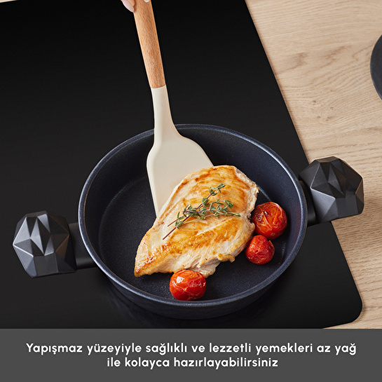 Karaca Biodiamond Antibakteriyel Kulp İndüksiyon Tabanlı 6 Parça Sahan Seti