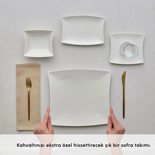 Karaca Forever Bone New Perfect White 26 Parça 6 Kişilik Kahvaltı Takımı