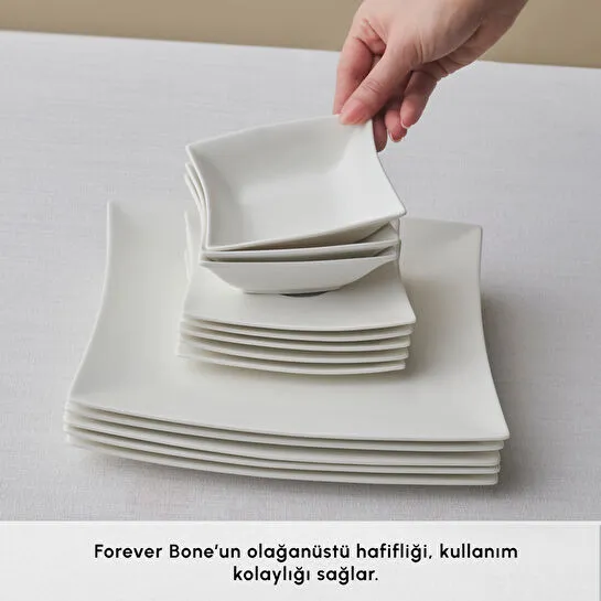 Karaca Forever Bone New Perfect White 26 Parça 6 Kişilik Kahvaltı Takımı