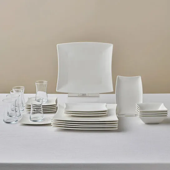 Karaca Forever Bone New Perfect White 26 Parça 6 Kişilik Kahvaltı Takımı