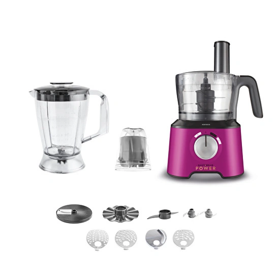 Karaca Mastermaid Power Multifunctional 10 in 1 Fushia Love Gıda Hazırlama Seti 2000w