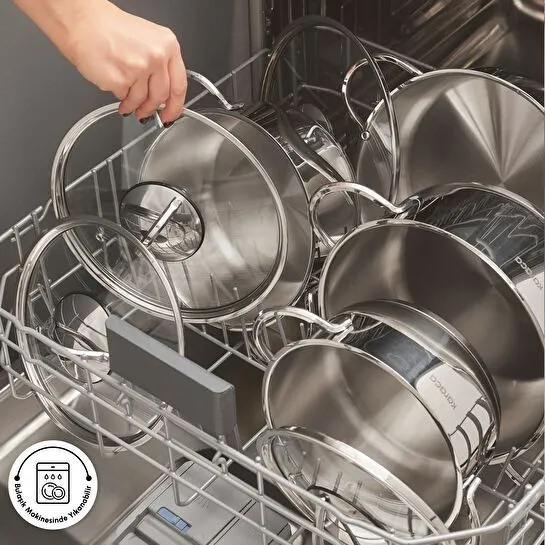 Karaca Powersteel Pekin 316+ İndüksiyon Tabanlı 8 Parça Çelik Tencere Seti