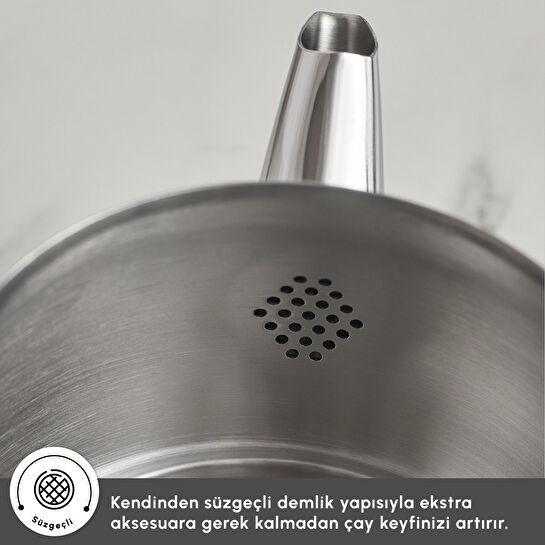 Karaca Belinay İndüksiyon Tabanlı Midi Siyah Çaydanlık Takımı