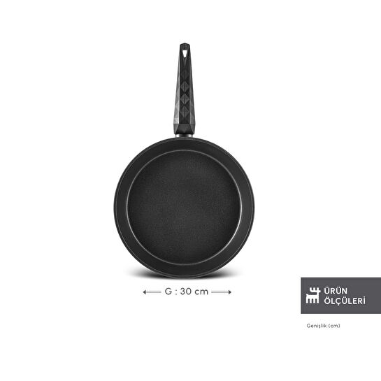 Karaca Biodiamond Antibakteriyel Kulp Tava 30 Cm