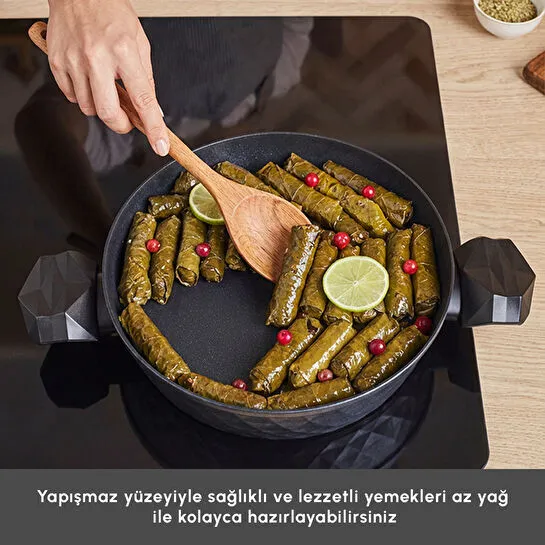 Karaca Biodiamond Antibakteriyel Kulp Karnıyarık Tencere 26 Cm