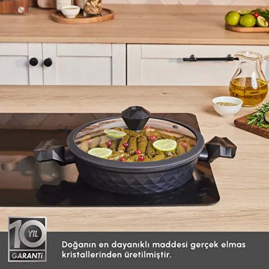 Karaca Biodiamond Antibakteriyel Kulp Karnıyarık Tencere 26 Cm