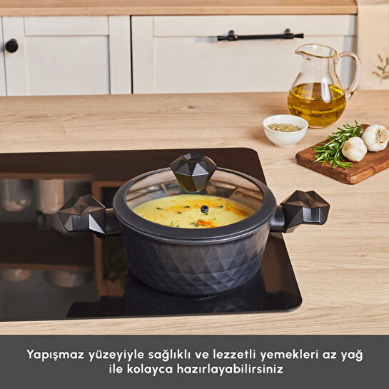 Karaca Biodiamond Antibakteriyel Kulp Tencere 20 Cm