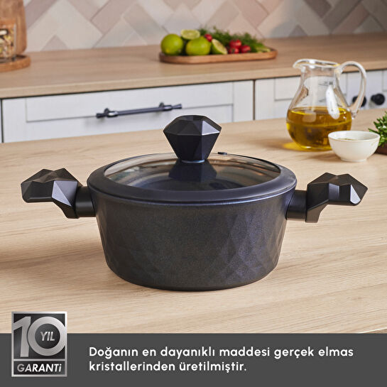 Karaca Biodiamond Antibakteriyel Kulp Tencere 20 Cm
