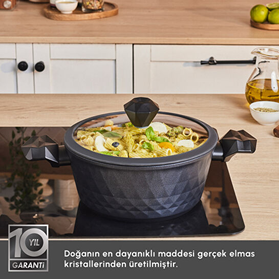Karaca Biodiamond Antibakteriyel Kulp Tencere 24 Cm