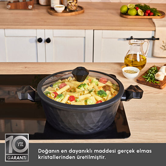 Karaca Biodiamond Antibakteriyel Kulp Tencere 28 Cm