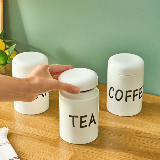 Karaca Elena Stream 3'lü Büyük Baharat Takımı Beyaz