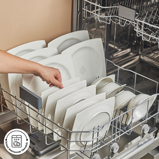 Karaca Square Bone Royal Lace 24 Parça 6 Kişilik Yemek Takımı