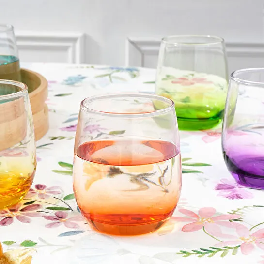Karaca Colore 6'lı Renkli Su Bardağı Seti 340 Ml
