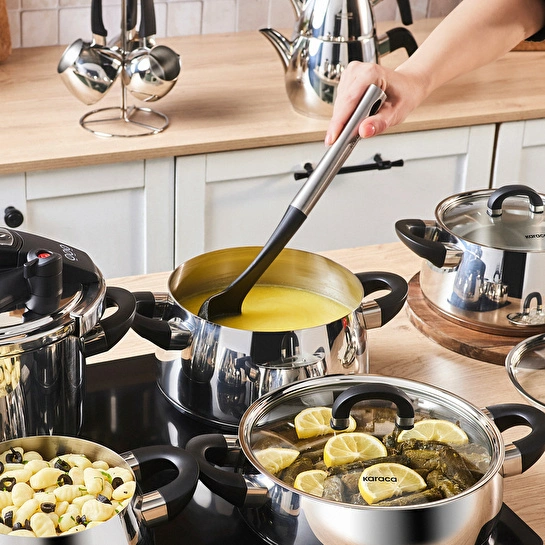 Karaca Powersteel Tokyo 316+ İndüksiyon Tabanlı 17 Parça Çelik Çeyiz Seti