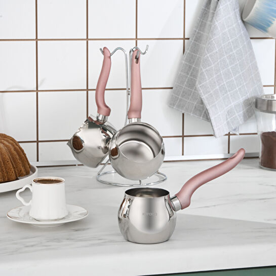 Karaca Fleva 3'lü Cezve Takımı Rose