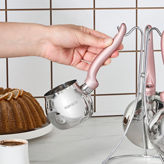 Karaca Fleva 3'lü Cezve Takımı Rose