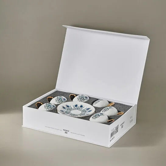 Karaca İznik 6 Kişilik Kahve Fincan Takımı 80 ml