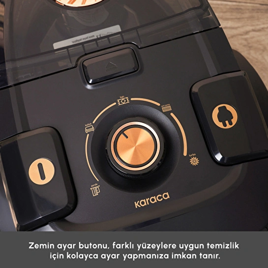Karaca Vantuz High Force F2 Matte Black Copper Elektrikli Süpürge