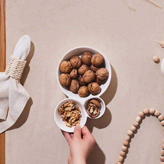 Karaca Carmen Trend 3 Bölmeli Sunum Tabağı 24 Cm