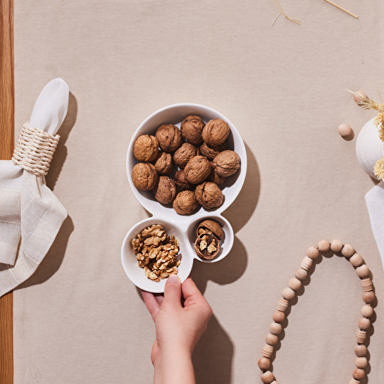 Karaca Carmen Trend 3 Bölmeli Sunum Tabağı 24 Cm