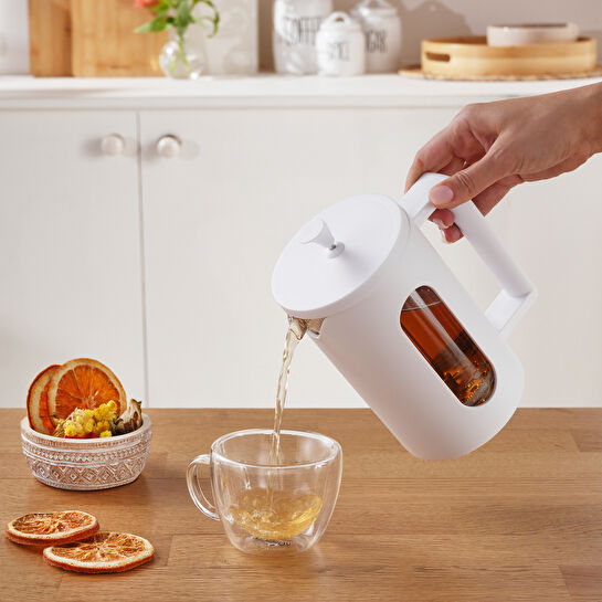 Karaca Leya French Press Beyaz 800 ml