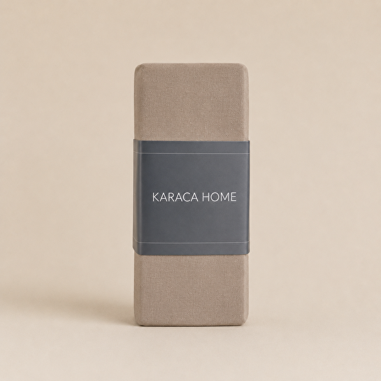 Karaca Home %100 Pamuk Lastikli Çarşaf Tek Kişilik Toprak
