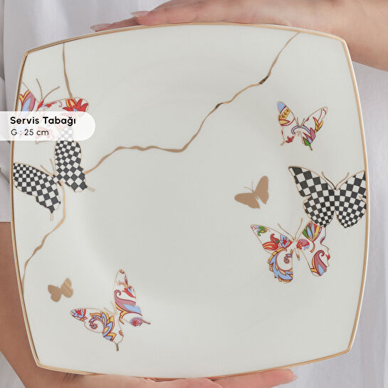 Karaca Fine Pearl Unique 26 Parça 6 Kişilik Kahvaltı Takımı