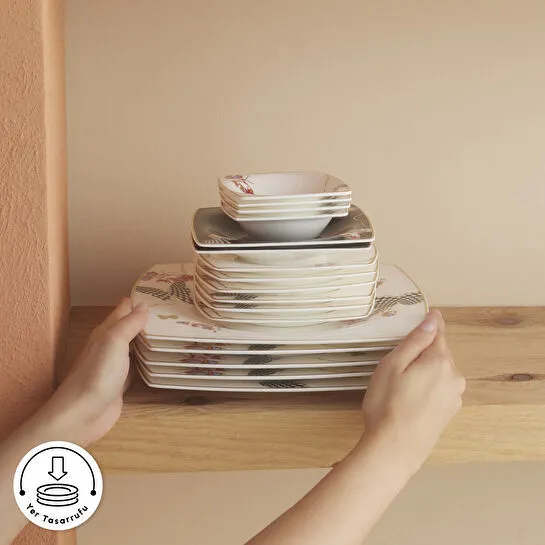 Karaca Fine Pearl Unique 26 Parça 6 Kişilik Kahvaltı Takımı