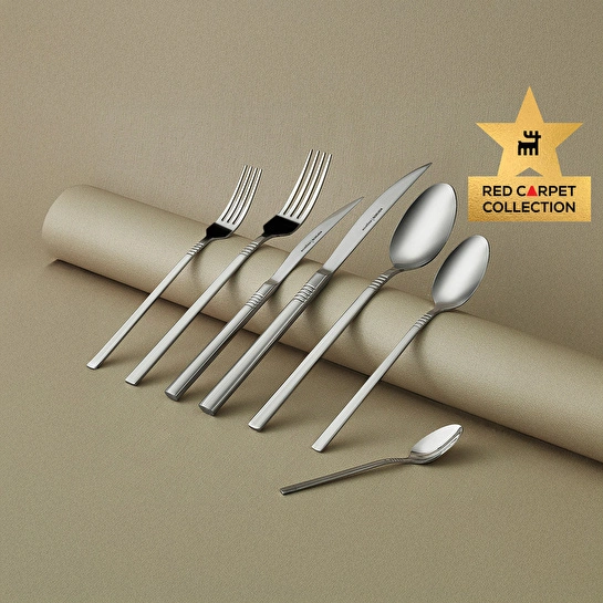Karaca Red Carpet Collection Elegance Nil Platin 12 Kişilik 84 Parça Çatal Kaşık Bıçak Takımı