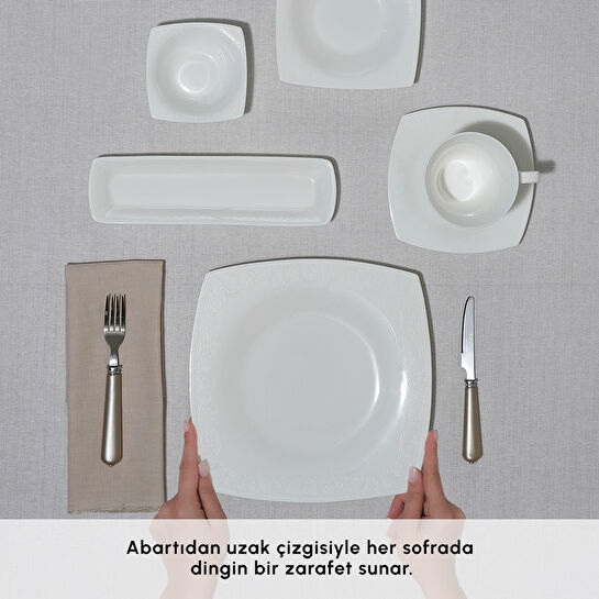 Karaca Fine Pearl Trove 26 Parça 6 Kişilik Kahvaltı Takımı