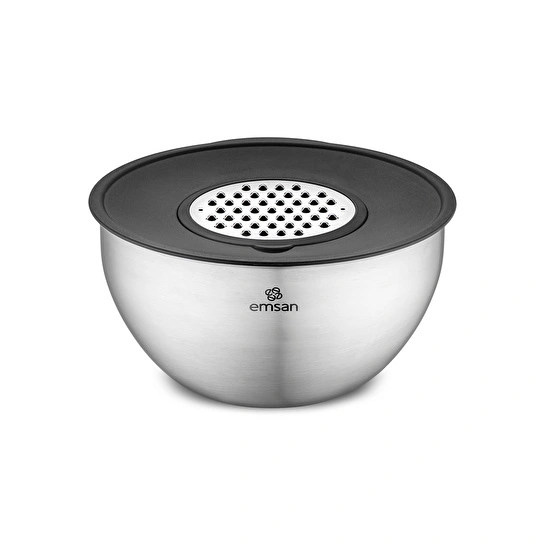 Emsan Demre 3 in 1 Siyah Çok Amaçlı Karıştırma ve Saklama Kabı