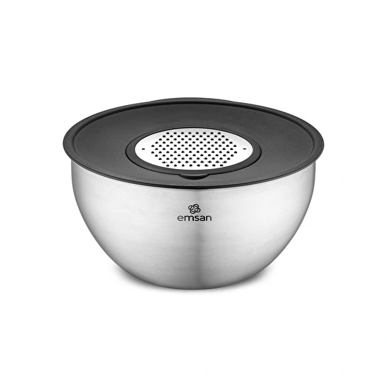 Emsan Demre 3 in 1 Siyah Çok Amaçlı Karıştırma ve Saklama Kabı