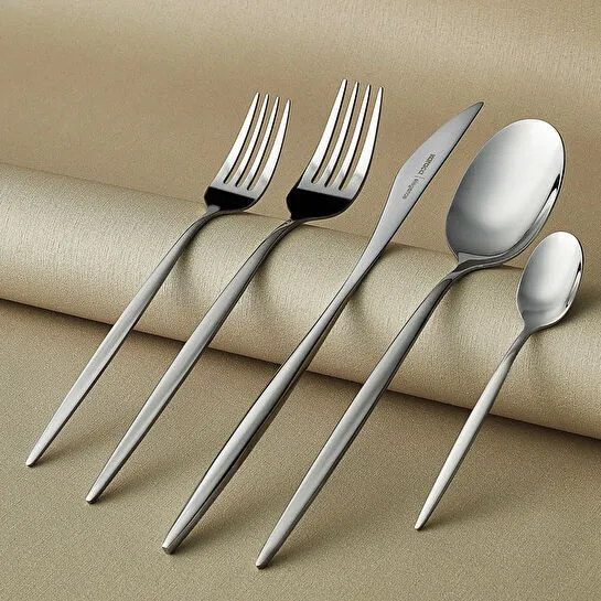 Karaca Lizbon Platin 12 Kişilik 60 Parça Çatal Kaşık Bıçak Takımı