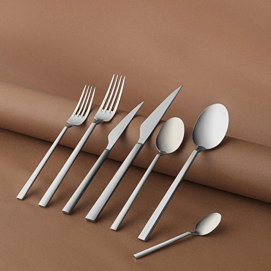Karaca 316 Premium Halley Platin 12 Kişilik 84 Parça Çatal Kaşık Bıçak Takımı