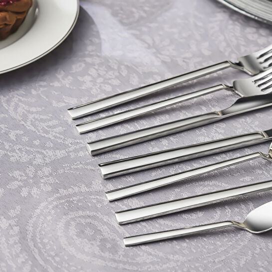 Karaca 316 Premium Halley Platin 12 Kişilik 84 Parça Çatal Kaşık Bıçak Takımı 