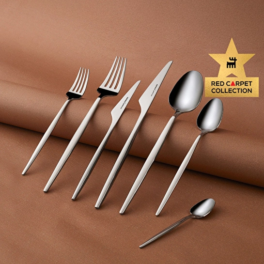 Karaca Red Carpet Collection 316 Premium Moongate Platin 12 Kişilik 84 Parça Çatal Kaşık Bıçak Takımı