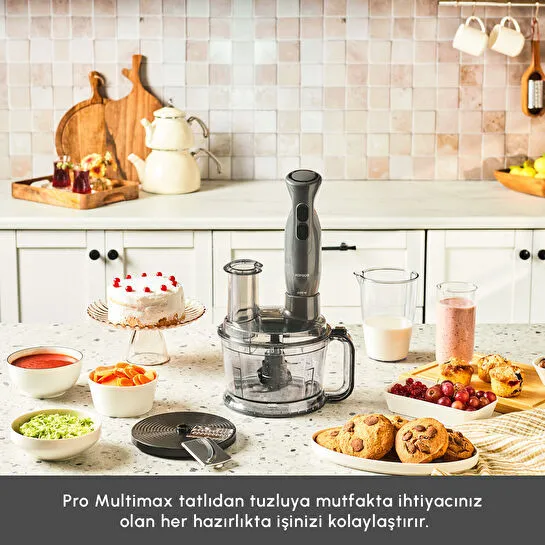 Karaca Pro Multimax 6 in 1 Çok Amaçlı Mutfak Robotu 2000W Space Gray