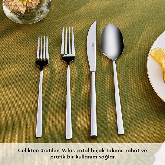Karaca Milas 6 Kişilik 24 Parça Çatal Kaşık Bıçak Seti