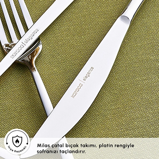 Karaca Milas 6 Kişilik 24 Parça Çatal Kaşık Bıçak Seti